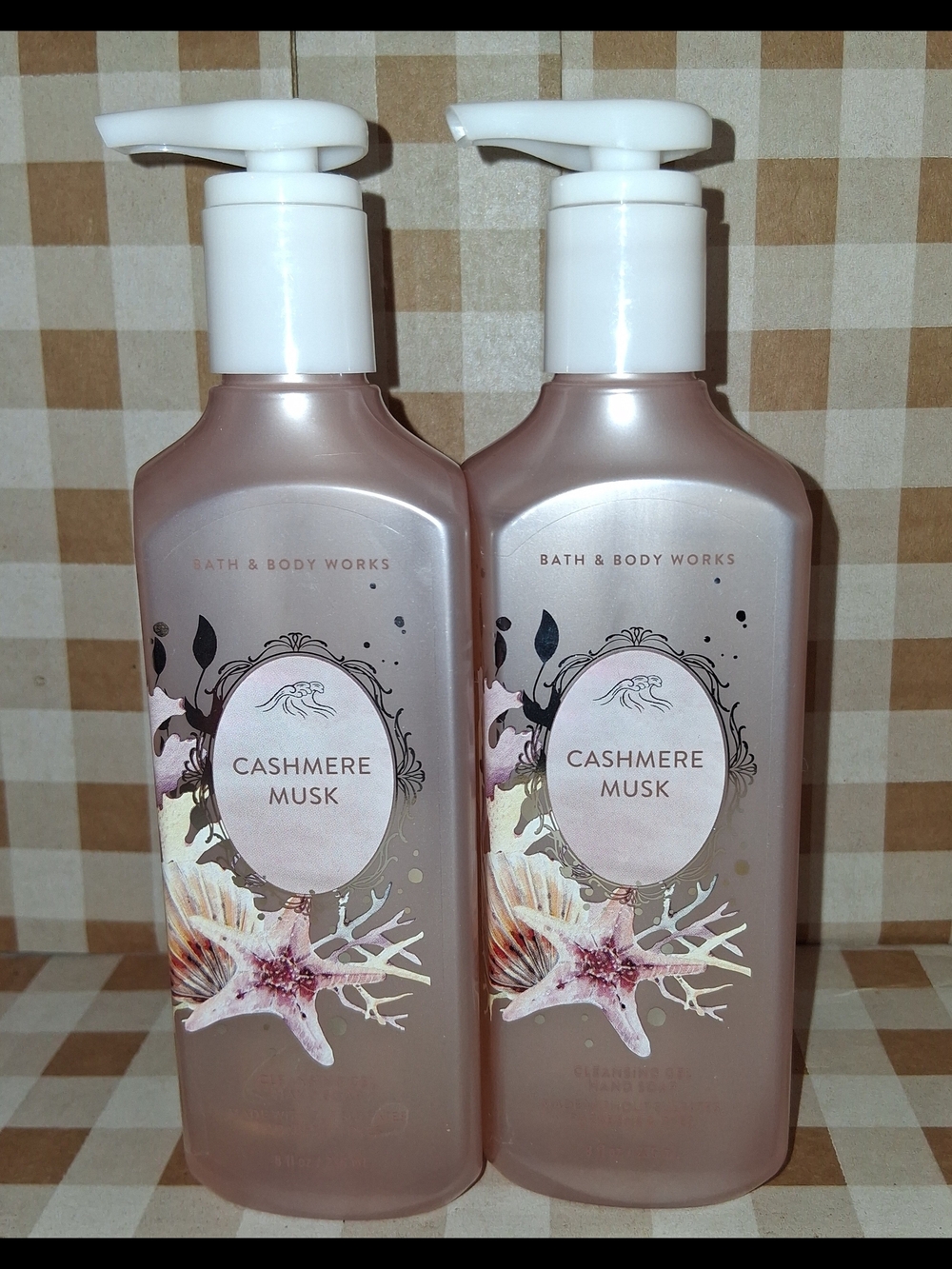 Bath & Body Works Cashmere Musk Cleansing Gel Hand Soap 8oz. Each Set Of 2 NEW